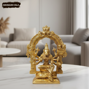 Brass Varahi Amman Idol | Hindu Goddess Murti, Home Temple Decor